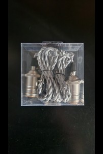 **NEW** 84" 2PK NICKEL BRAIDED ADAPTER W/110 CONNECTION [394156]